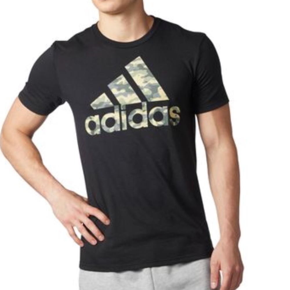 adidas Men's BOS Camo Logo T-shirt
